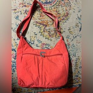 Baggallini Nylon Orange Hobo Tote - Crossbody